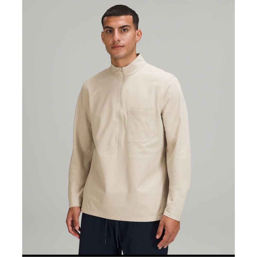Lululemon Men’s Half-Zip size XL NWT 
Raw Linen